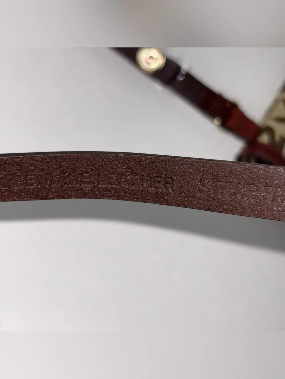 Michael Kors Brown MK Signature Fanny Pack Belt Bag Leather Strap Size M